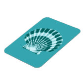 Magnet Flexible Coquillage - Tons bleu turquoise (Côté Gauche)
