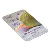 Magnet Flexible Coquillages colorés Mariage Enregistrer la date Ma (Côté Droit)