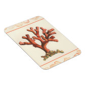 Magnet Flexible Corail rouge avec bordure conique (Côté Droit)