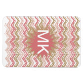Magnet Flexible Coral Spice Scribble ZigZag Chevron Motif (Horizontal)