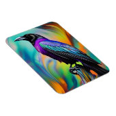 Magnet Flexible Corbeau pourpre, aurores boréales (Côté Droit)