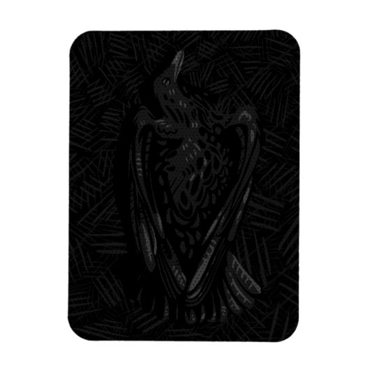 Magnet Flexible Corbeau tombé (Vertical)