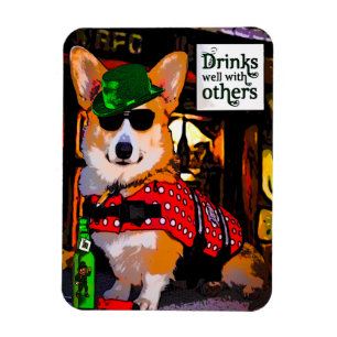 Magnet Flexible Corgi de la Saint Patrick