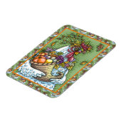 MAGNET FLEXIBLE CORNUCOPIA HEN, GRÂCE À LA RÉCOLTE DE POULET (Côté Gauche)