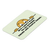 Magnet Flexible Coronavirus d'anxiété sociale drôle (Côté Gauche)