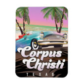 Magnet Flexible Corpus Christi Texas affiche de vacances (Vertical)