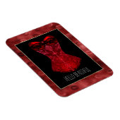 Magnet Flexible Corset Lèvres Rouges (Côté Droit)