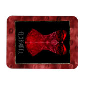 Magnet Flexible Corset Lèvres Rouges (Horizontal)