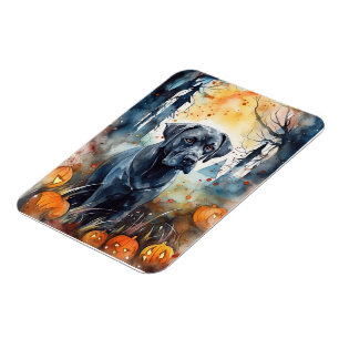 Magnet Flexible Corso De Canne D'Halloween Avec Peur Citrouille