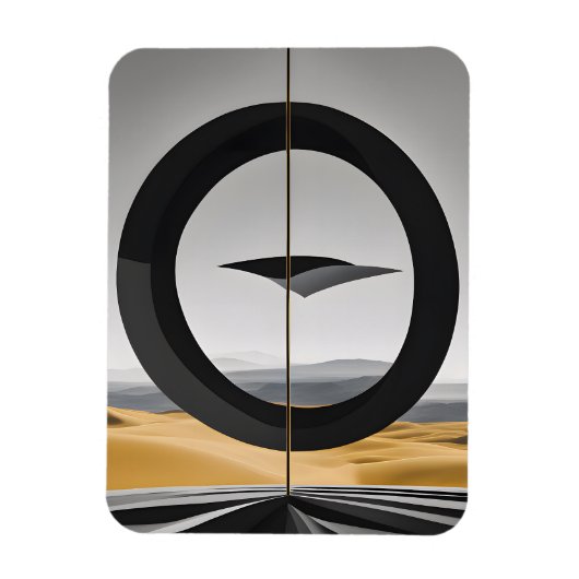 Magnet Flexible Cosmic Encounter in the Abstract Desert (Vertical)