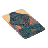 Magnet Flexible Costume Carnaval Bleu, Venise (Côté Droit)