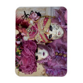 Magnet Flexible Costume de Carnaval violet, Venise (Vertical)