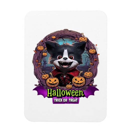 Magnet Flexible Costume d'Halloween pour chiots (Vertical)