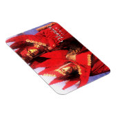 Magnet Flexible Costumes de Carnaval Rouge - Venise, Italie (Côté Droit)