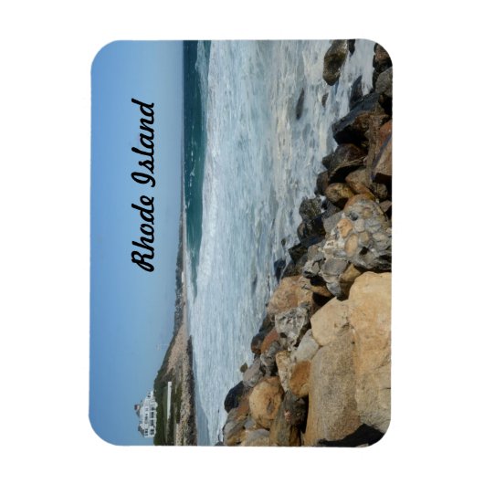 Magnet Flexible côte accidentée de l'île Rhode (Vertical)