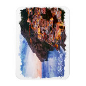 Magnet Flexible Côte d'Amalfi Italie Aquarelle Côte Positano (Vertical)