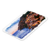 Magnet Flexible Côte d'Amalfi Italie Aquarelle Côte Positano (Côté Gauche)