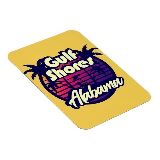 Magnet Flexible Côte du Golfe Alabama (Côté Droit)
