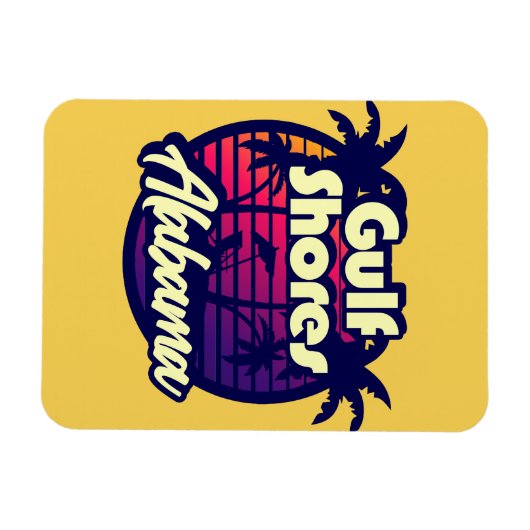 Magnet Flexible Côte du Golfe Alabama (Horizontal)