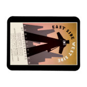 Magnet Flexible Côté Est ~ Côté Ouest (Horizontal)