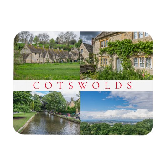 Magnet Flexible Cotswolds vues aimant frigo (Horizontal)
