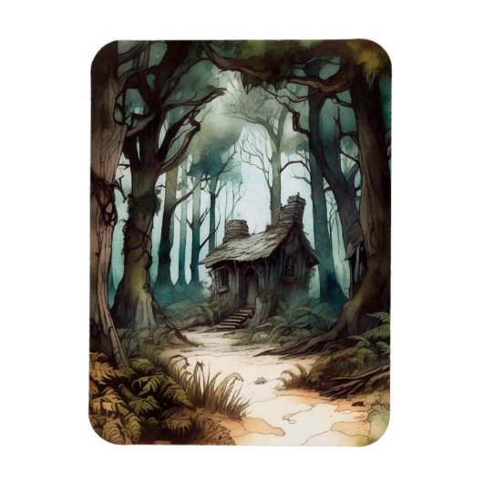 Magnet Flexible Cottage forestier enchanté (Vertical)