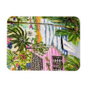 Magnet Flexible Cottage rose près de la baie I (Horizontal)