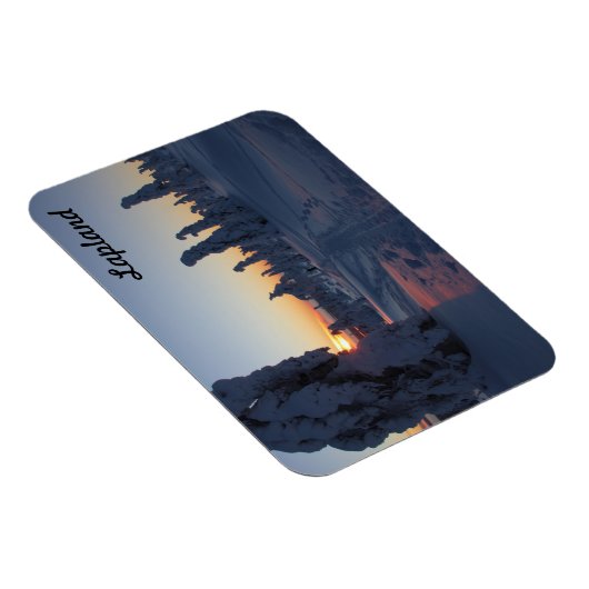 Magnet Flexible Couché de soleil sur la forêt (Côté Droit)