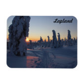 Magnet Flexible Couché de soleil sur la forêt (Horizontal)