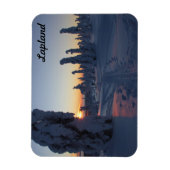 Magnet Flexible Couché de soleil sur la forêt (Vertical)