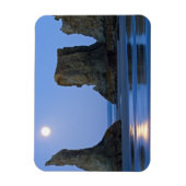 Magnet Flexible Coucher de lune, plage de Bandon, Oregon. (Vertical)