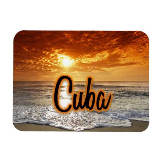 Magnet Flexible Coucher de soleil à Cuba (Horizontal)