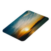 Magnet Flexible coucher de soleil à Santorin, Grèce (Côté Gauche)