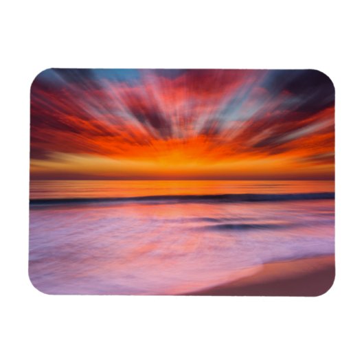 Magnet Flexible Coucher de soleil abstrait de la plage de Tamarack (Horizontal)