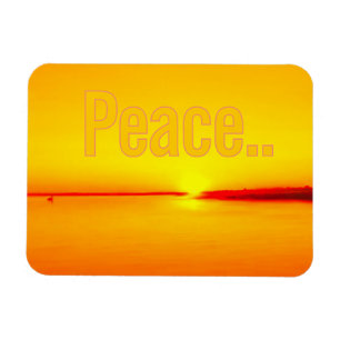 Magnet Flexible Coucher de soleil ambré paisible