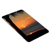 Magnet Flexible Coucher de soleil avec Palm Tree Silhouette Beach (Côté Droit)