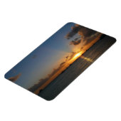 Magnet Flexible Coucher de soleil avec voiliers Paysage tropical P (Côté Gauche)