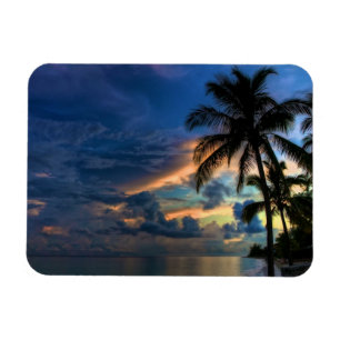 Magnet Flexible Coucher de soleil dans le paradis tropical des Bah