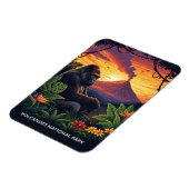 Magnet Flexible Coucher de soleil dans le parc national des volcan (Côté Gauche)