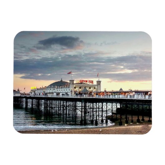 Magnet Flexible Coucher de soleil de Brighton Pier (Horizontal)