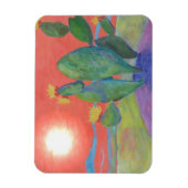 Magnet Flexible Coucher de soleil de Cactus Sud-Ouest (Vertical)