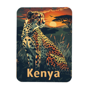 Magnet Flexible Coucher de soleil de Kenya Cheeatah