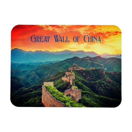 Magnet Flexible Coucher de soleil de la Grande Muraille de Chine s (Horizontal)
