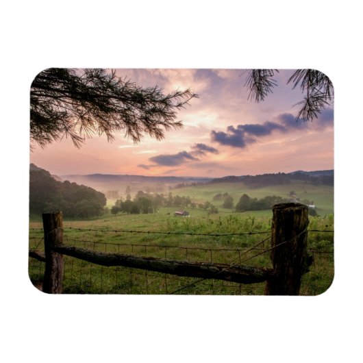 Magnet Flexible Coucher de soleil de Virginie (Horizontal)