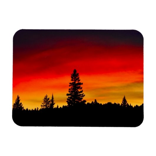 Magnet Flexible Coucher de soleil de Yellowstone (Horizontal)