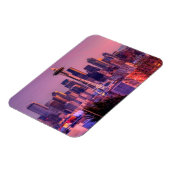 Magnet Flexible Coucher de soleil derrière Seattle depuis Kerry Pa (Côté Gauche)