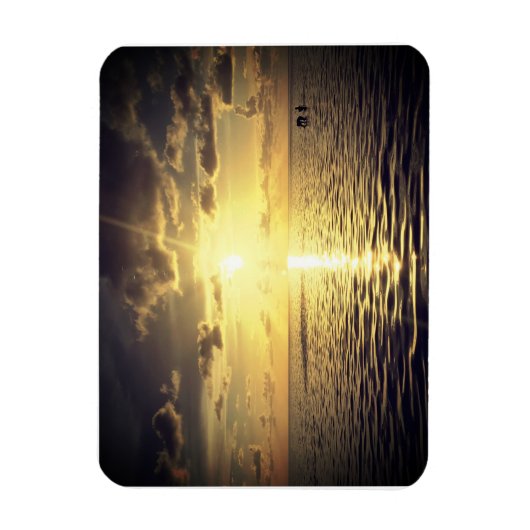 Magnet Flexible Coucher de soleil doré - Aimant 1 (Vertical)
