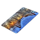 Magnet Flexible Coucher de soleil du pont d'hiver Aimant flexible (Côté Gauche)