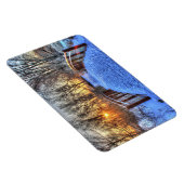 Magnet Flexible Coucher de soleil du pont d'hiver Aimant flexible (Côté Droit)