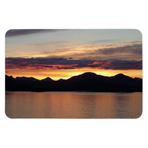 Magnet Flexible Coucher de soleil en Alaska I Photographie de l'Al